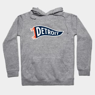 Detroit Pennant - White Hoodie